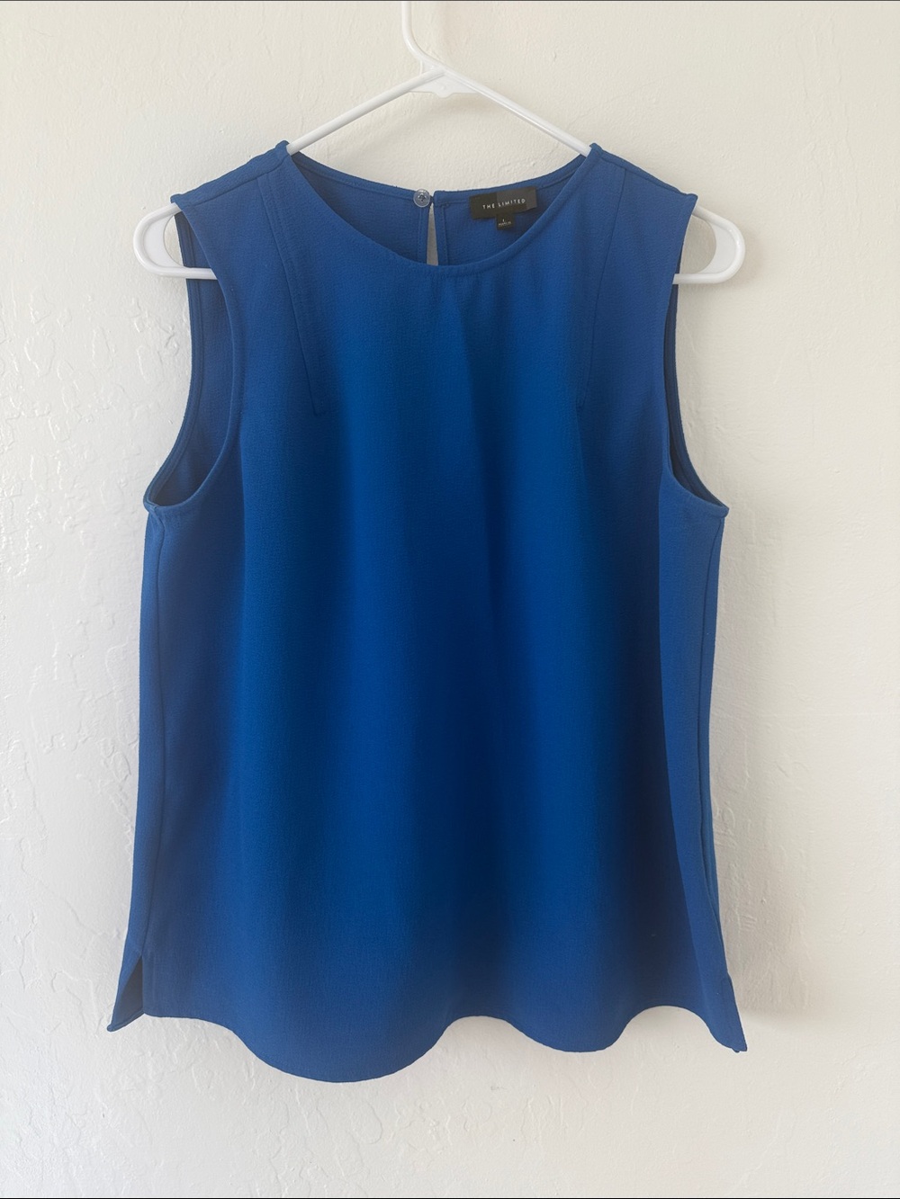 The Limited Electric Blue Sleeveless Shell Blouse
